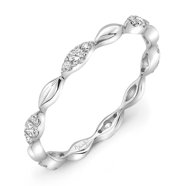 Uneek Silver Lake Stackable Diamond Band