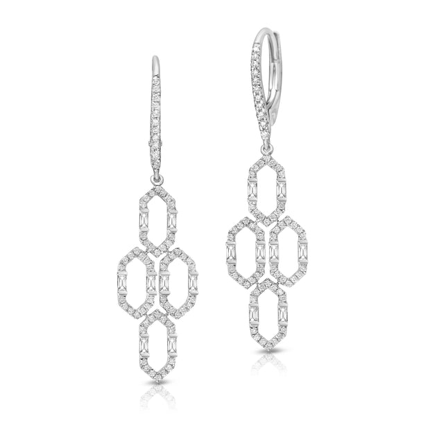 Uneek Dangling Diamond Earrings