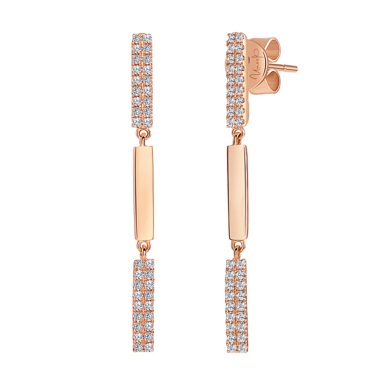 Uneek Dangling Diamond Earrings