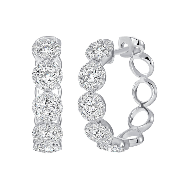 Uneek Chatterley Collection Halo Hoop Earrings