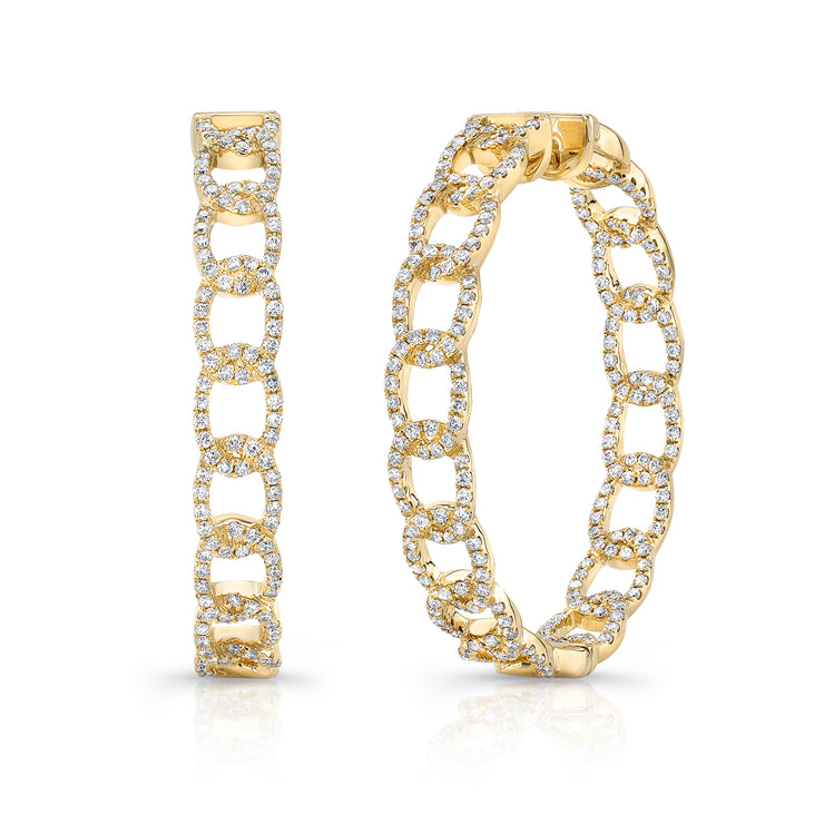 Uneek Stackable Collection Hoop Earrings