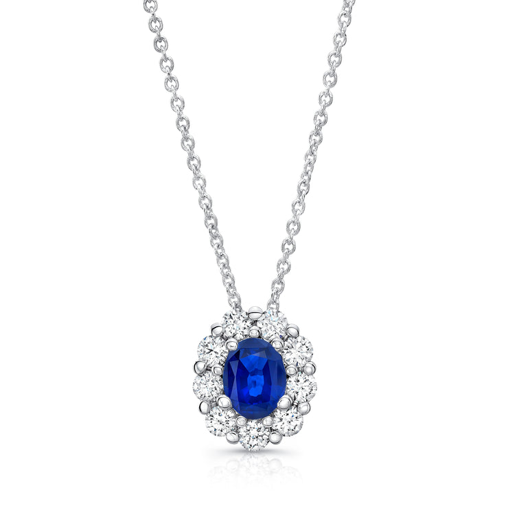 Uneek Precious Collection Oval Shaped Diamond Pendant