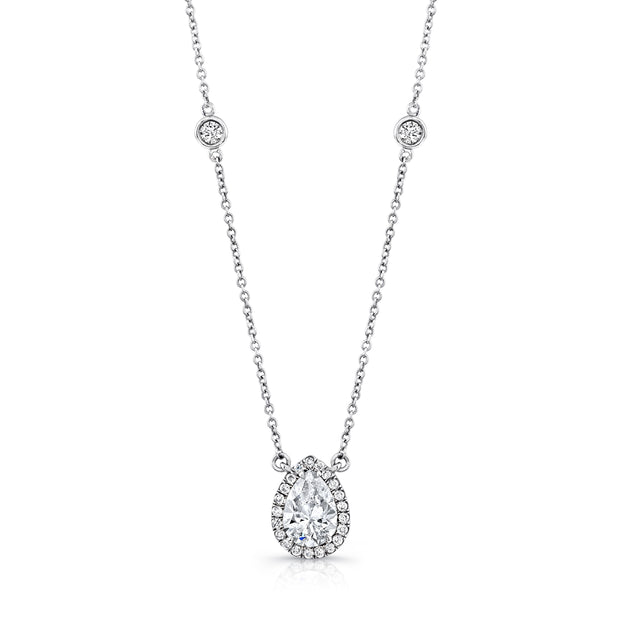 Uneek Pear Shaped Diamond Pendant