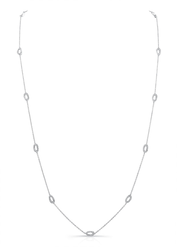 Uneek Cascade Collection Yard Chain Necklace