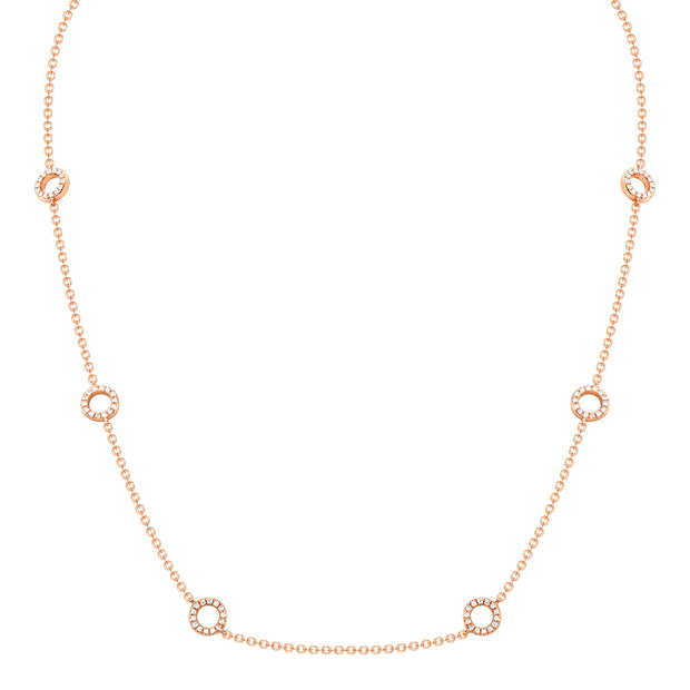 Uneek Cascade Collection Yard Chain Necklace