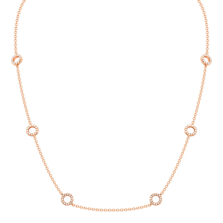 Uneek Cascade Collection Yard Chain Necklace