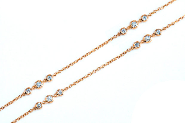 Uneek Cascade Collection Yard Chain Necklace