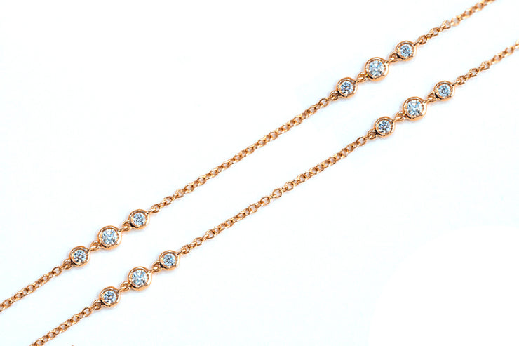 Uneek Cascade Collection Yard Chain Necklace