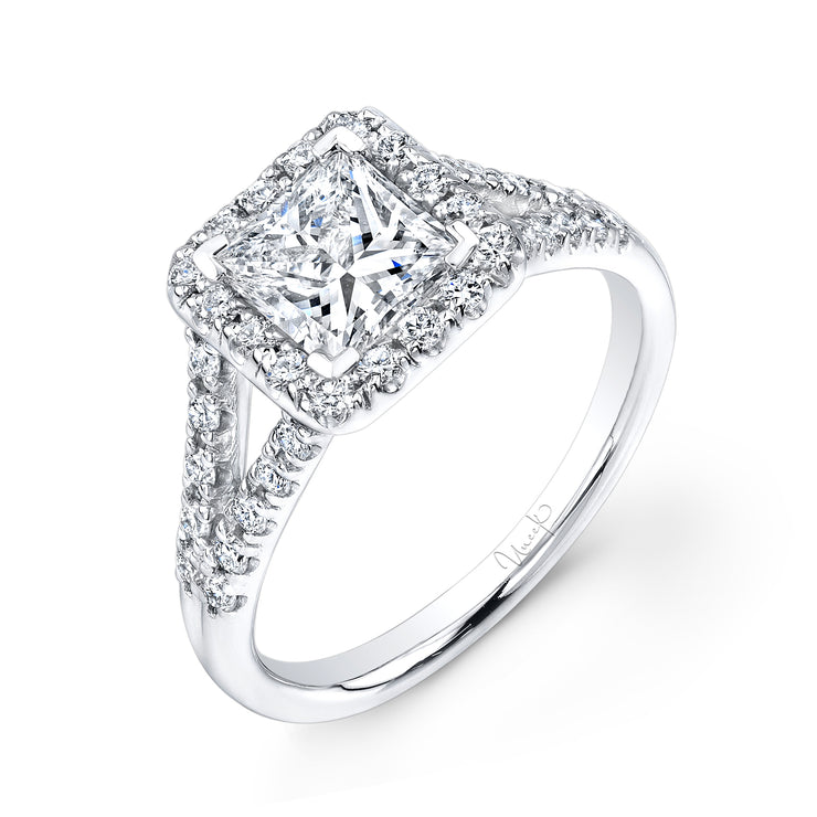 Uneek Signature Collection Halo Engagement Ring