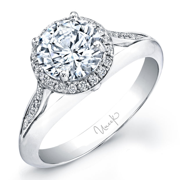 Uneek Signature Collection Halo Engagement Ring