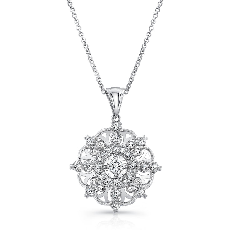 Uneek Snowflake Diamond Pendant