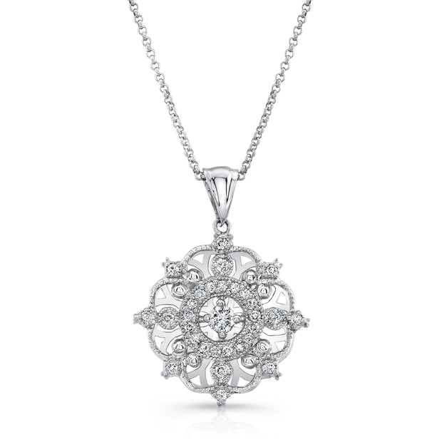 Uneek Snowflake Diamond Pendant