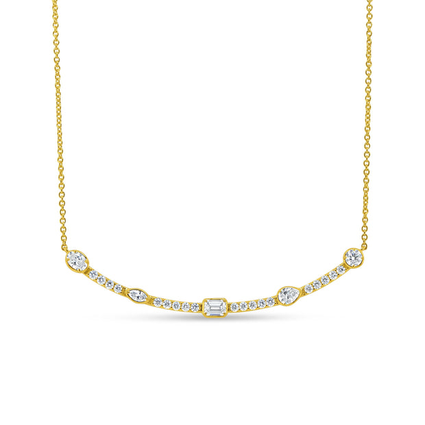 Uneek Alexandria Collection Bar Necklace