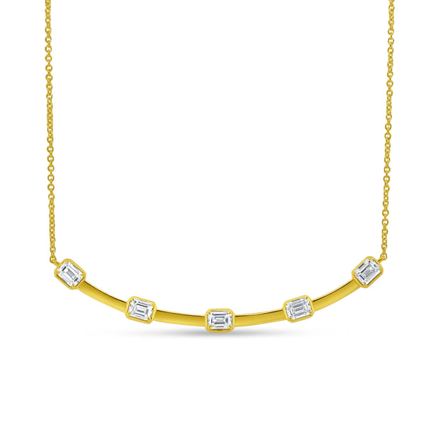 Uneek Alexandria Collection Bar Necklace