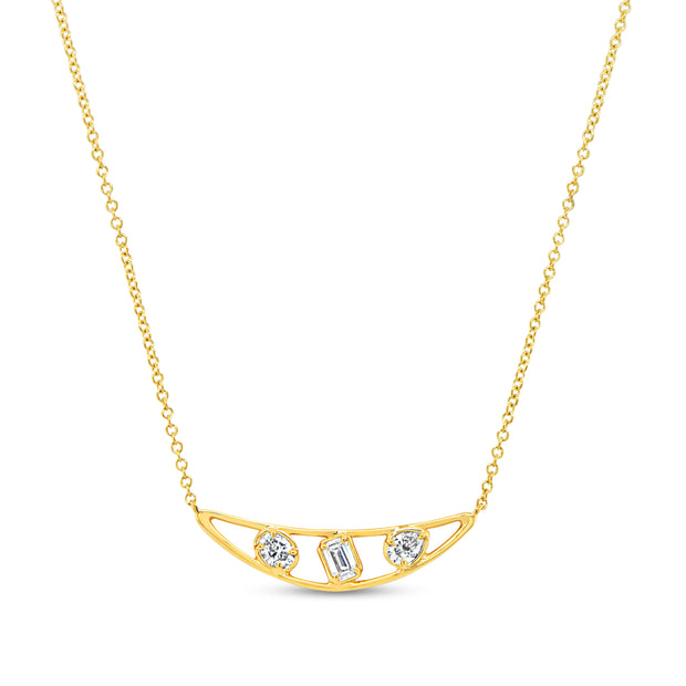 Uneek Alexandria Collection Bar Necklace