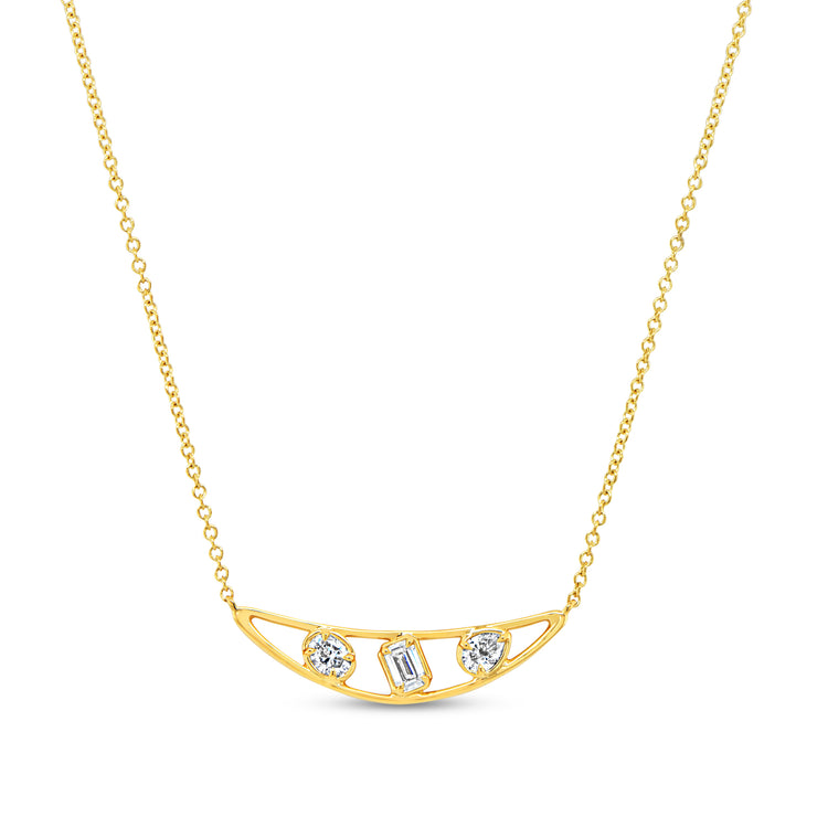 Uneek Alexandria Collection Bar Necklace