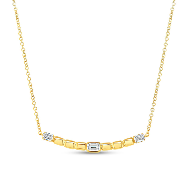 Uneek Alexandria Collection Bar Necklace