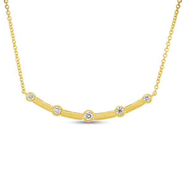 Uneek Alexandria Collection Bar Necklace