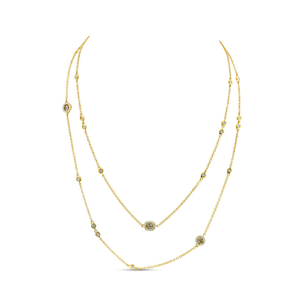 Uneek Cascade Collection Yard Chain Necklace