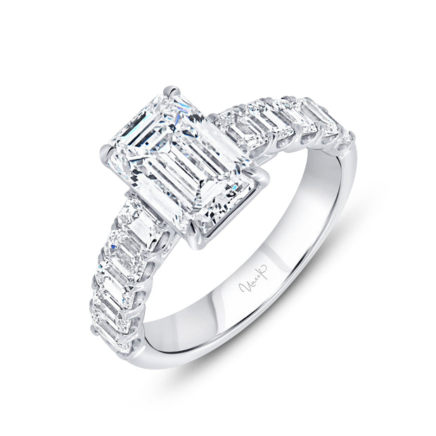 Uneek Signature Collection Emerald Cut Diamond Ring