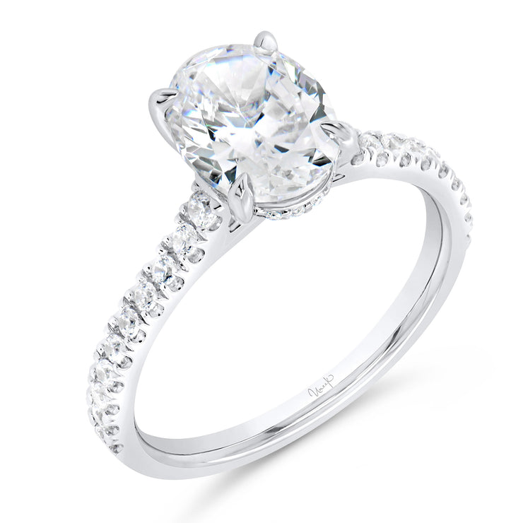 Uneek Timeless Collection Under-Halo Engagement Ring