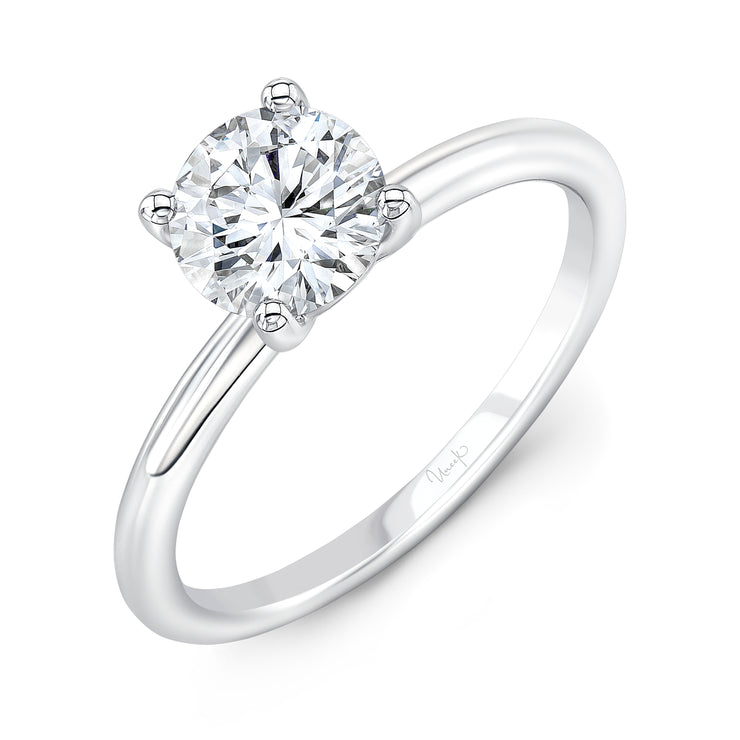 Uneek Timeless Collection Solitaire Round Engagement Ring