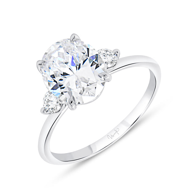 Uneek Timeless Collection Three-Stone Engagement Ring