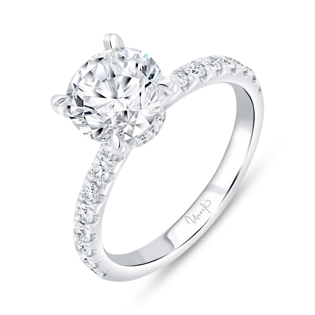 Uneek Timeless Collection Under-Halo Engagement Ring