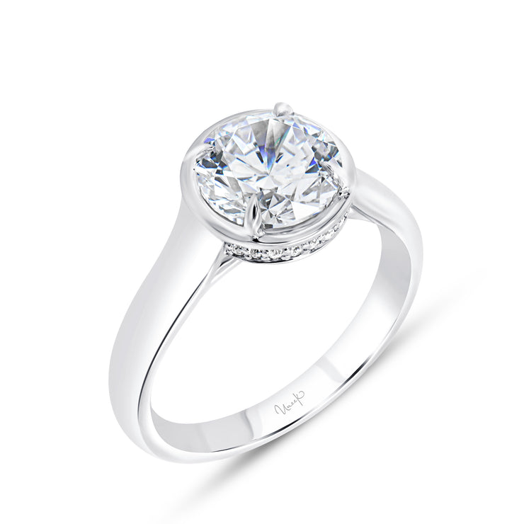 Uneek Alexandria Collection Halo Engagement Ring