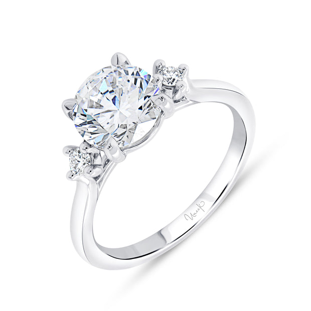 Uneek Timeless Collection Three-Stone Engagement Ring