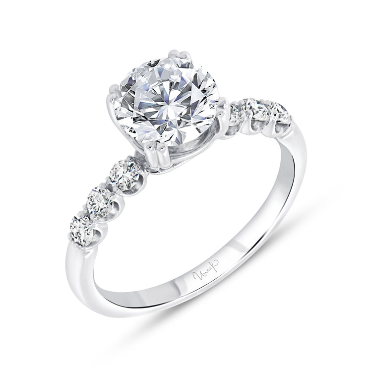 Uneek Timeless Collection Straight Round Engagement Ring