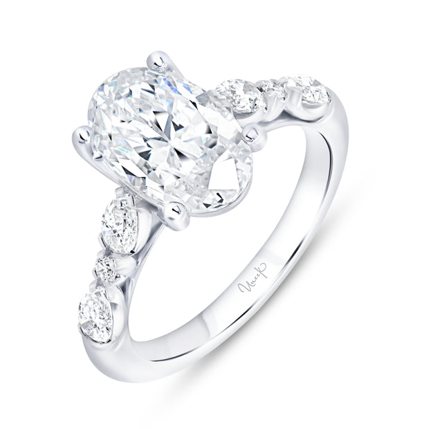 Uneek Timeless Collection Cathedral Engagement Ring