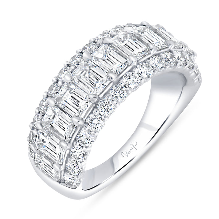 Uneek Signature Collection 3-Row Anniversary Ring