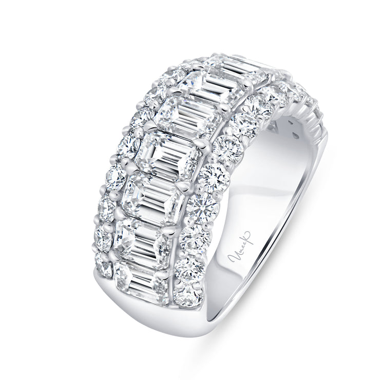 Uneek Signature Collection 3-Row Anniversary Ring