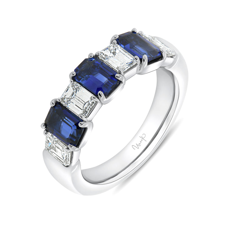 Uneek Precious Collection Seven-Stone Emerald Cut Diamond Fashion Ring