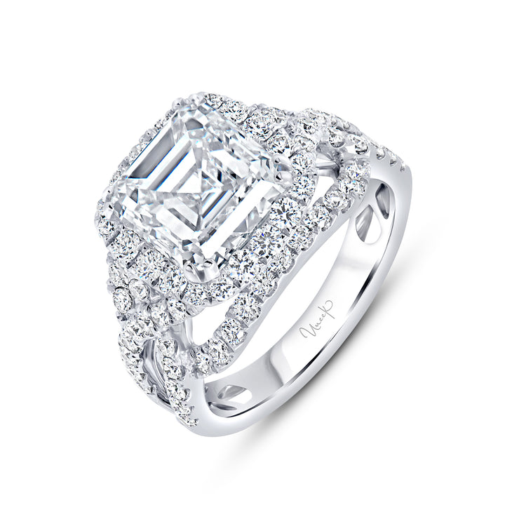 Uneek Radiance Collection Halo Engagement Ring