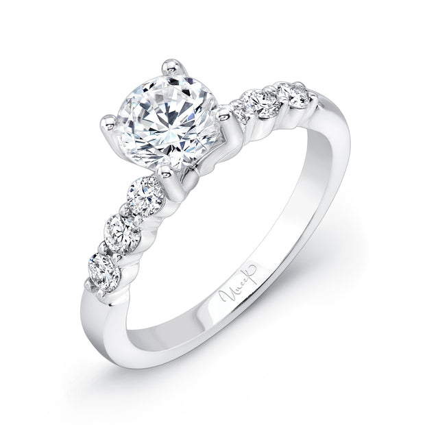 Uneek Bofb Collection Straight Round Engagement Ring