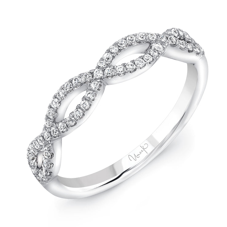 Uneek Stackable Collection Twist Wedding Ring