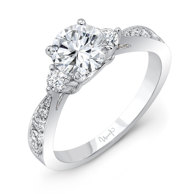 Uneek Bofb Collection Three-Stone Engagement Ring