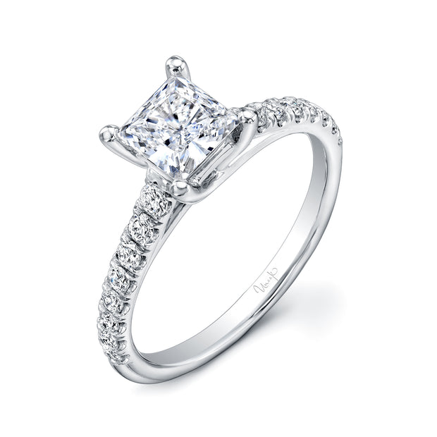 Uneek Unity Collection Cathedral Princess Cut Engagement Ring