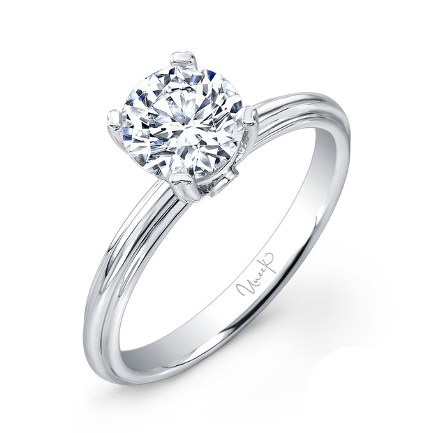 Uneek Unity Collection Solitaire Round Engagement Ring