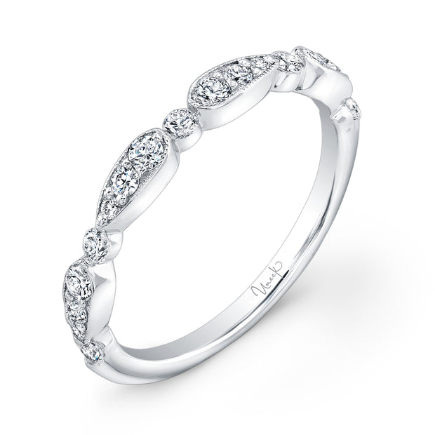 Uneek Antique-Inspired Diamond Wedding Band