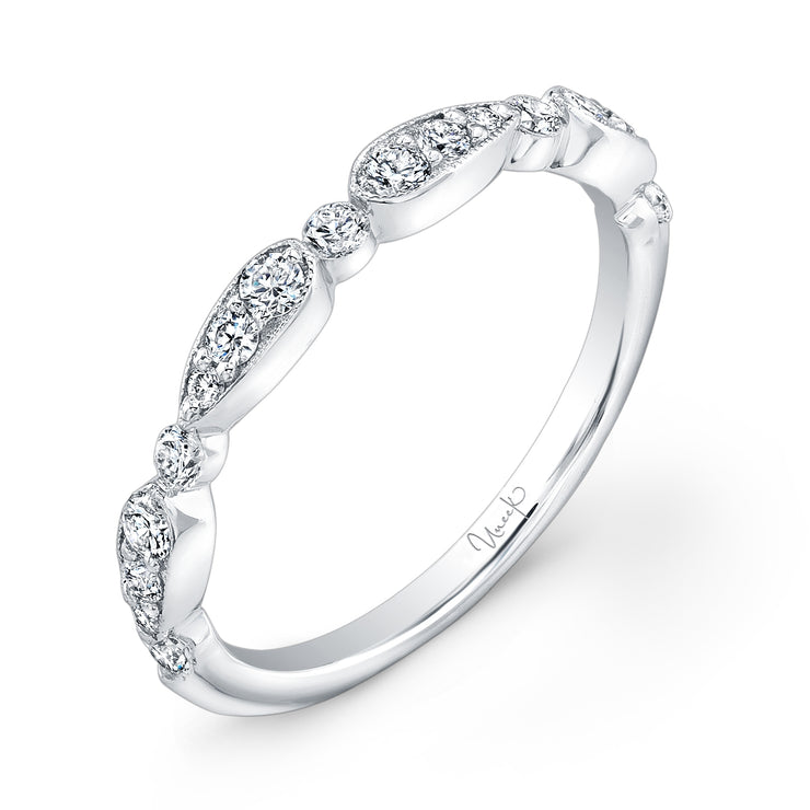 Uneek Antique-Inspired Diamond Wedding Band