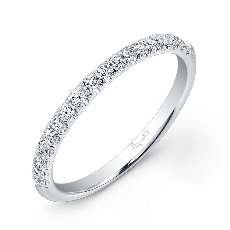 Uneek 18-Diamond Micropave Wedding Band