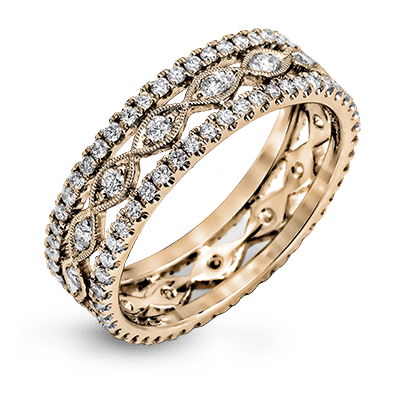 Anniversary Ring in 18k Gold with Diamonds