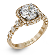 Engagement Ring in 18k Gold with Diamonds