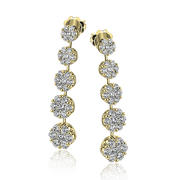 Earring in 18k Gold with Diamonds