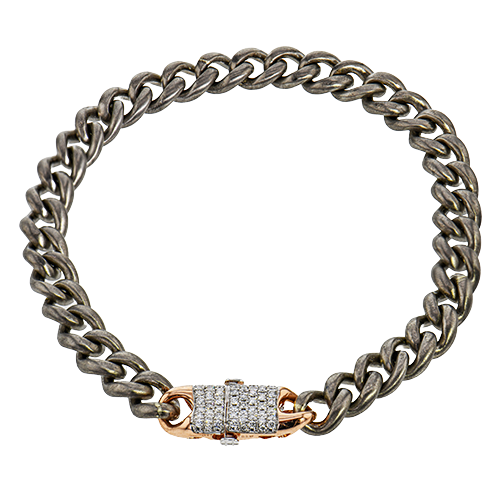 Gent Bracelet in 14k Gold with Diamonds