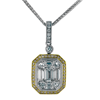 Pendant in 18k Gold with Diamonds