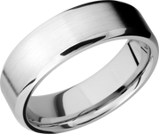 Cobalt chrome 7mm beveled band